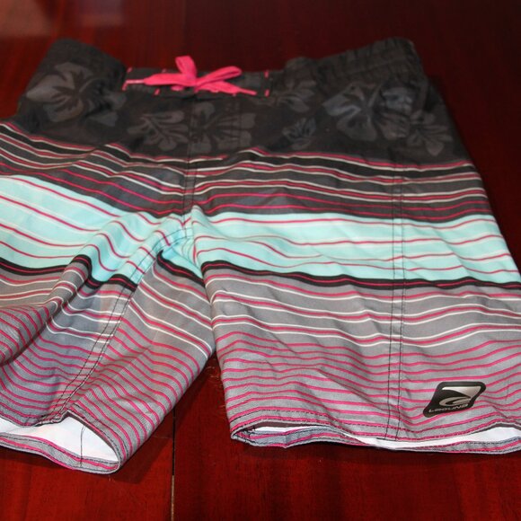 Boy's Laguna Swim trunks Black/Pink Medium 10/12 - Picture 1 of 1